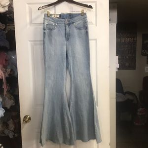 Free people wide flair jeans